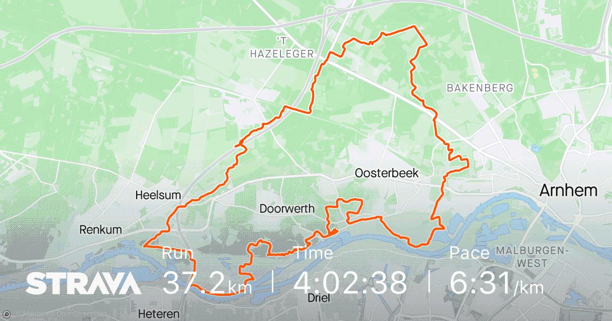Activity data and map from STRAVA